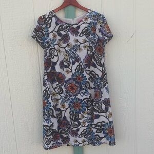 Betsey Johnson Floral A-Line Shift Dress Size 8